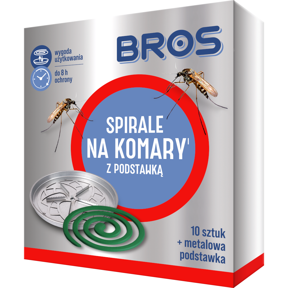 Bros spirale na komary z podstawką