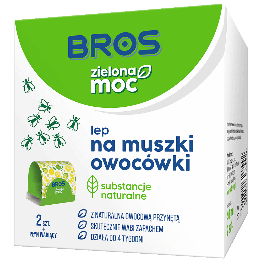 Bros Zielona Moc lep na muszki owocówki