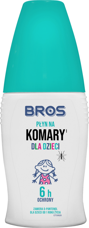 BROS Płyn na komary dla dzieci 50 ml — opakowanie