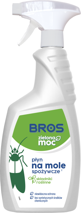 BROS Zielona Moc Płyn na mole spożywcze 500 ml — opakowanie